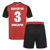 Bayer Leverkusen Piero Hincapie #3 Heimtrikotsatz Kinder 2024-25 Kurzarm (+ Kurze Hosen)